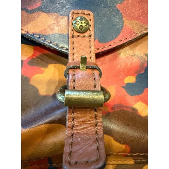 Patricia Nash Avellino Camo Leather Crossbody Bag/Purse Multicolor Boho EUC - Picture 3 of 10